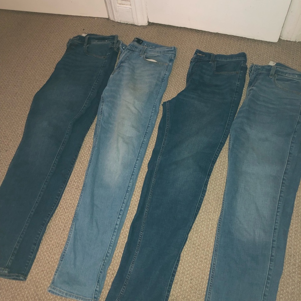 Men's Blue Jeans size 34w 34L hollister